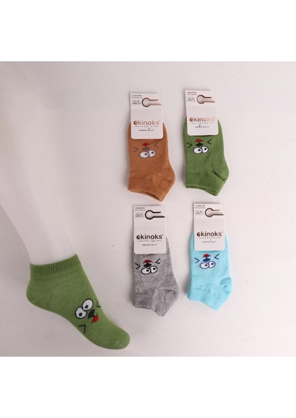 Erkek Bebek Oggsy Desen Patik Çorap (6 Adet)