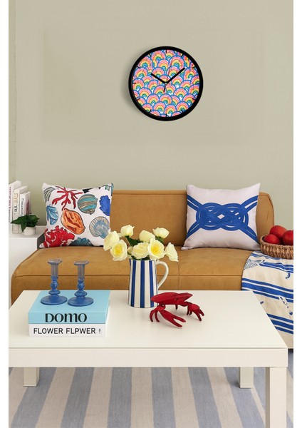 Modern Duvar Saati - 25CM - Önü Camlı Siyah Kasa - Sessiz Mekanizma fiyatları