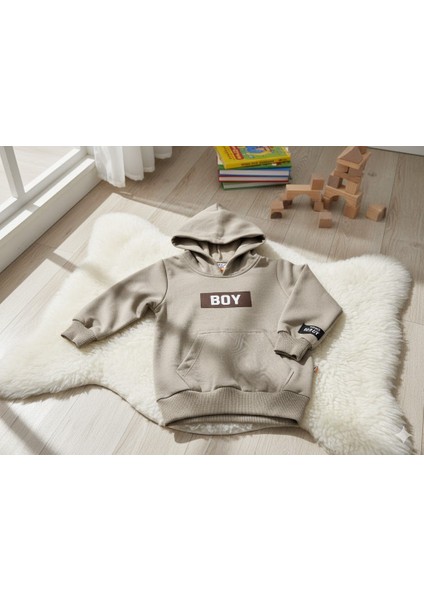 Erkek Çocuk Açık Kahve Boy Yazılı 2'li Takım 3 Yaş fiyatları