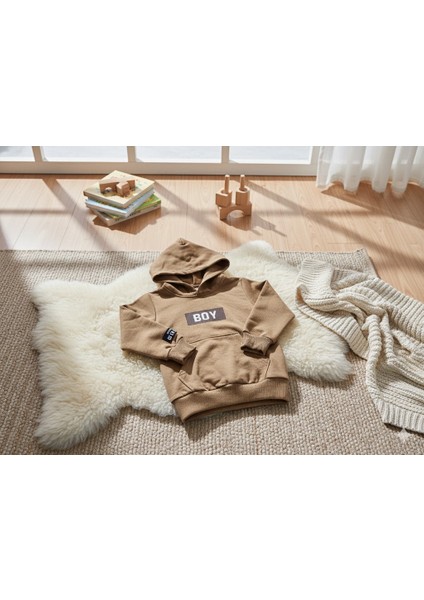 Erkek Çocuk Açık Kahve Boy Yazılı 2'li Takım 4 Yaş fiyatları