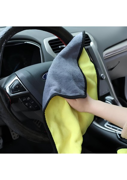 Yünlü Mikrofiber Araba Temizlik Bezi 50X70 cm
