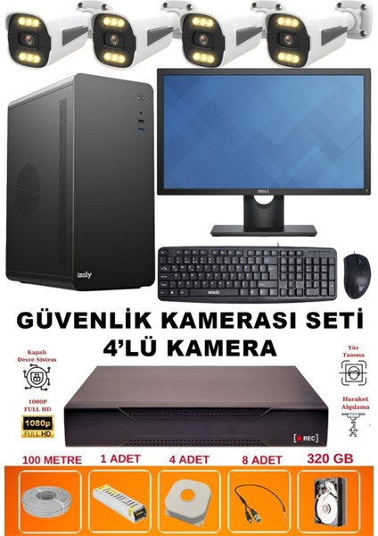 Izoly Ofis/iş Yeri Sesli - LED Gece Görüş - Su Geçirmez - Güvenlik Sistemi