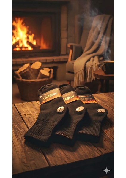 ; Thermal Orta Boy Erkek Çorap Tamamı Siyah 6'lı Set 40-45 fiyatları