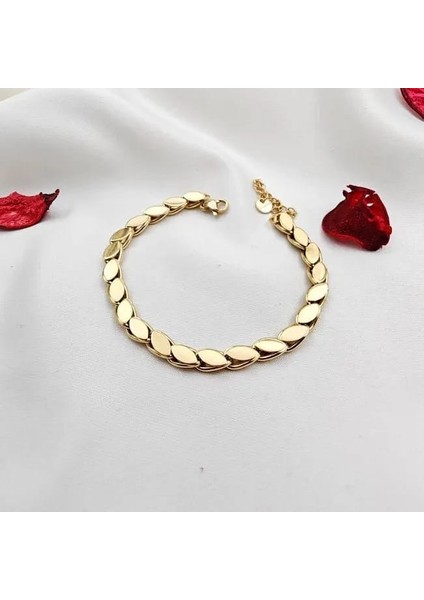 Kararmaz Paslanmaz Arpa Çelik Bileklik