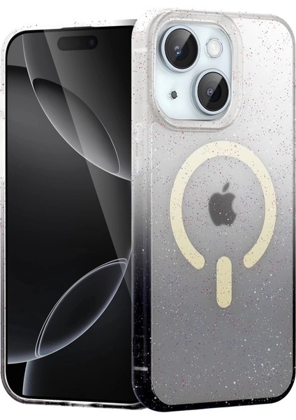 Apple Iphone 15 Pummel Shiny Magsafe Kapak - Siyah