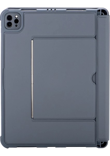 T5510D Ipad Pro 13 (2024) Kılıf Palermo Ledli Klavyeli Standlı Tablet Kılıfı - Siyah modelleri