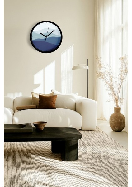 Soyut - Bohem Modern Duvar Saati - 25CM - Önü Camlı Siyah Kasa - Sessiz Mekanizma fiyatları