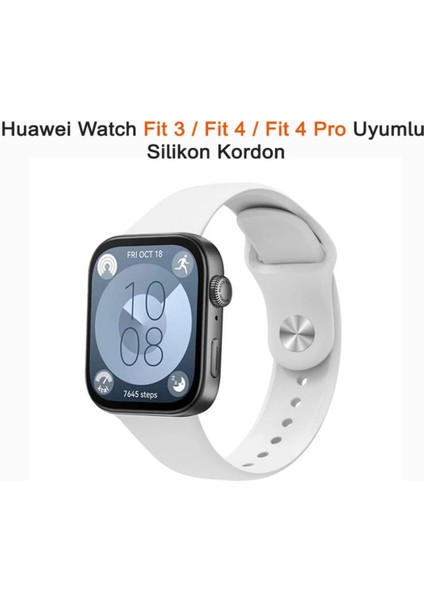 Huawei Watch Fit 3/fit 4/fit 4 Pro Silikon Yumuşak Spor Kordon