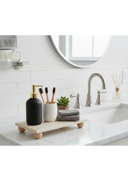 Traverten Sunumluk Standı - En Büyük Boy - Traverten Kesim Panosu - Traverten Yağlık Altlığı - Yağdanlık Altlığı - Sıvı Sabunluk Altlığı modelleri