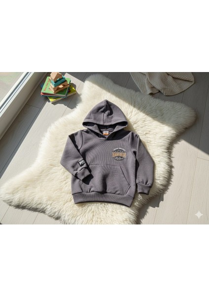 Erkek Çocuk Gri Backlsh Baskılı Kapişonlu 2'li Takım 4 Yaş modelleri