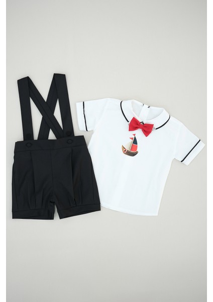 Yelkenli Baskılı Şort Salopet Takım fiyatları