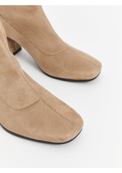 Yeni Sezon Fermuarlı Süet Görünümlü Kadın Bot modelleri