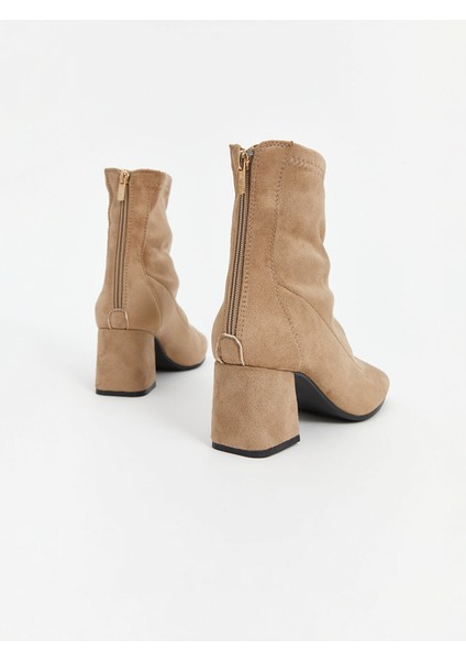 Yeni Sezon Fermuarlı Süet Görünümlü Kadın Bot indirimleri