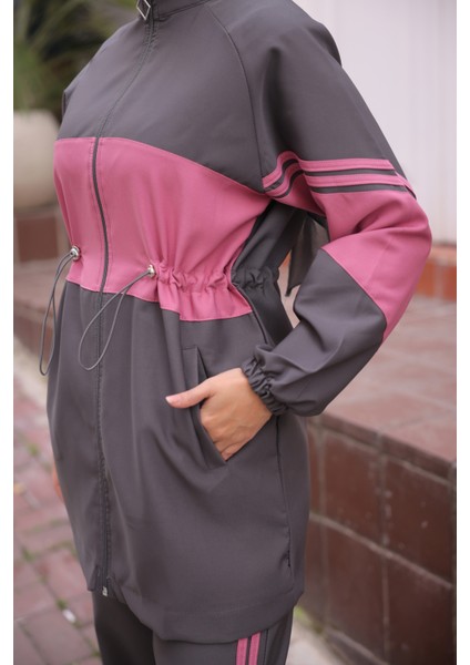 Tesettür Eşofman Takımı Fermuarlı Alt Üst Eşofman Takımı 521