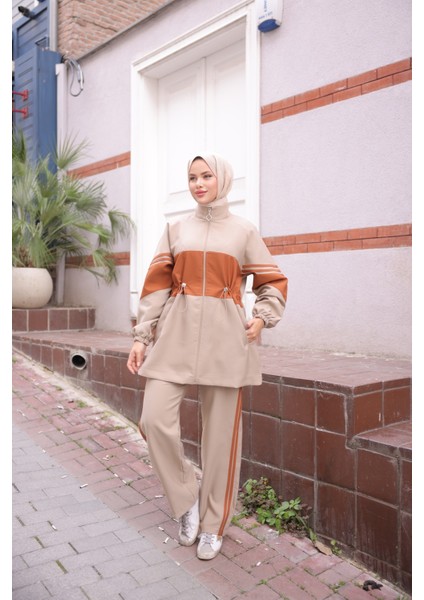 Tesettür Eşofman Takımı Fermuarlı Alt Üst Eşofman Takımı 521 fiyatları