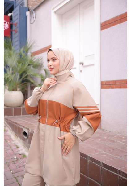 Tesettür Eşofman Takımı Fermuarlı Alt Üst Eşofman Takımı 521 modelleri