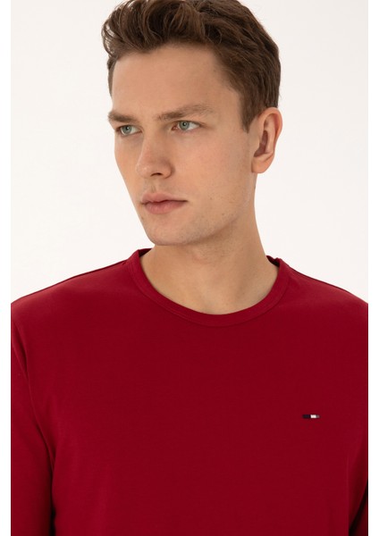 Erkek Bordo Pijama Takım 50318612-VR014 fiyatları