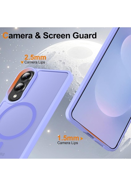 Samsung Galaxy S25 Fe Uyumlu Ekran Koruyuculu Kılıf Magsafe Sarj Destekli Kamera Çıkıntılı Mat Kapak modelleri