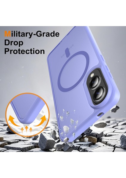 Samsung Galaxy S25 Fe Uyumlu Ekran Koruyuculu Kılıf Magsafe Sarj Destekli Kamera Çıkıntılı Mat Kapak fırsatları