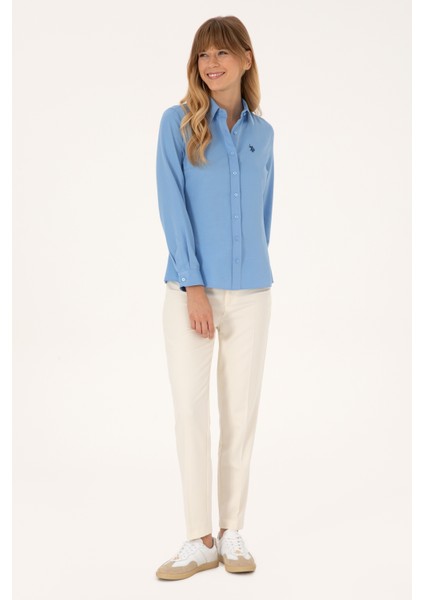 Kadın Açık Mavi Gömlek Basic 50316711-VR003 fırsatları