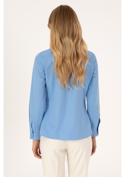 Kadın Açık Mavi Gömlek Basic 50316711-VR003 indirimleri