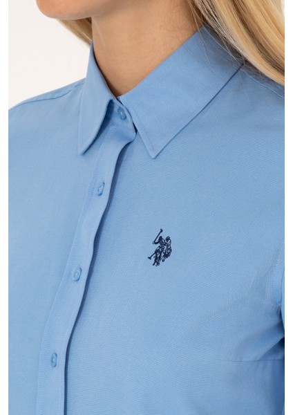 Kadın Açık Mavi Gömlek Basic 50316711-VR003