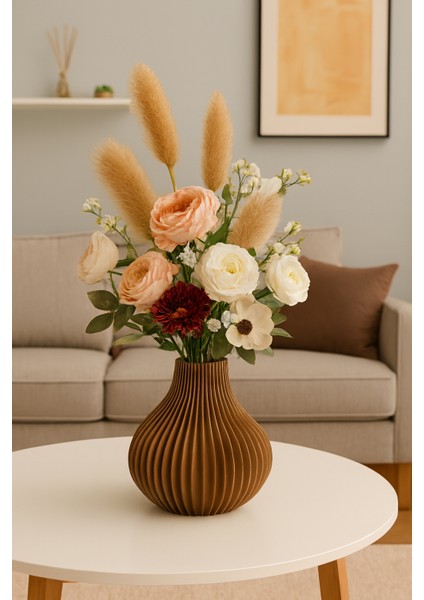 Dekoratif Vazo Sağlıklı Pla ile 3D Yazıcı Özel Üretim | Orta Esnek, Hafif ve Düşmelere Dayanıklı