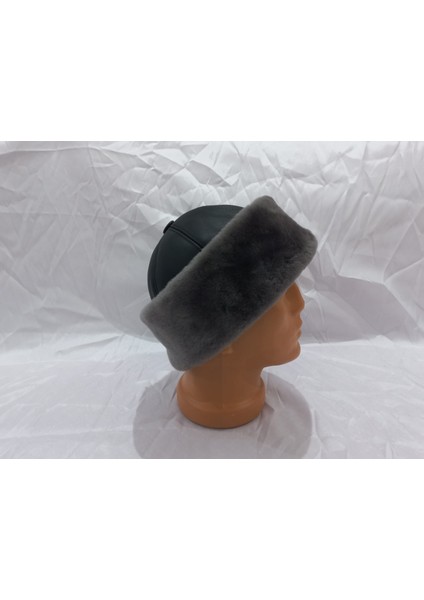 Doğa Adam Avcı Deri Börk Kalpak Şapka