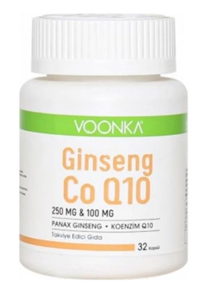 Ginseng Coenzyme Q10 30 Kapsül