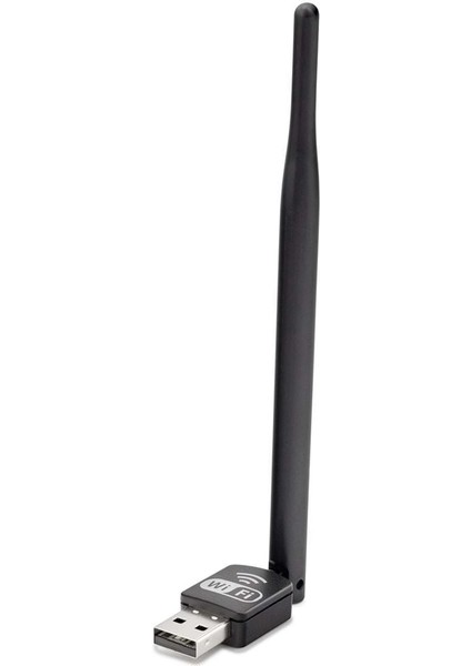 Wıfı Adaptör 150MBPS Uydu Cihazı Uyumlu 7601IC Siyah LV-UW10