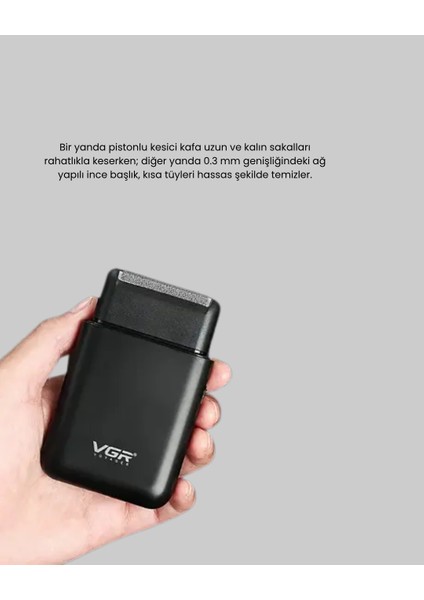 Buğz Elektrikli Tıraş Makinesi Çift Başlıklı Ultra Ince Tasarım fiyatları