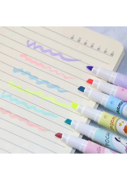 Buğz 6'lı Fosforlu Kalem Seti - Sanrio Karakterleri, Kuromi, Hello Kitty indirimleri