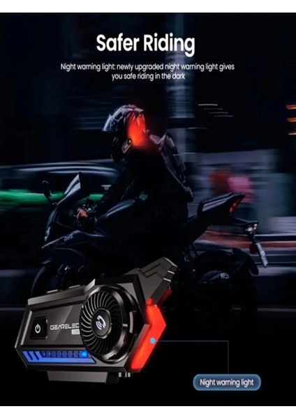 Buğz BT57 Motosiklet Kask Kulaklık Intercom Işıklı Motorsiklet Interkom fiyatları