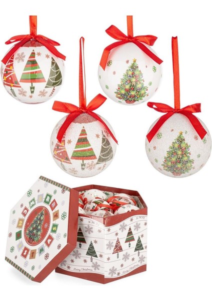 Ilyana Yılbaşı Ağaç Süsü 14 Adet 7,5cm