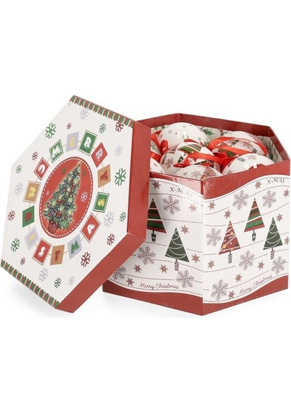 Ilyana Yılbaşı Ağaç Süsü 14 Adet 7,5cm modelleri