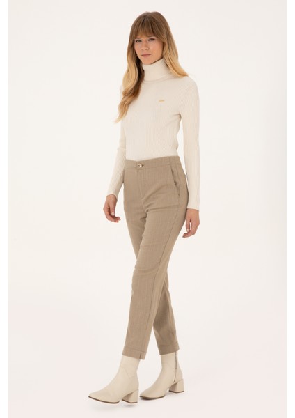 Kadın Camel Pantolon (Kanvas-Chino) 50309281-VR015 modelleri