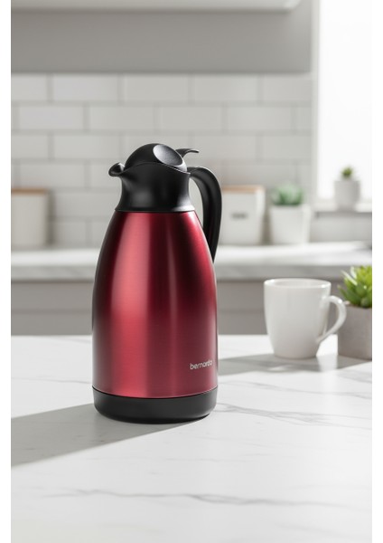 Grandio Çelik Termos Bordo 2 Litre