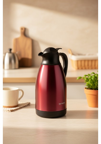 Grandio Çelik Termos Bordo 2 Litre fırsatları