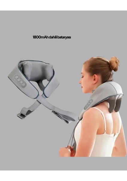 Buğz Titreşimli Boyun Masaj Cihazı Isı Terapili Şarjlı Vnb-01 Ergonomik U Tasarım fiyatları