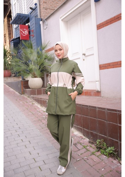Tesettür Eşofman Takımı Fermuarlı Alt Üst Eşofman Takımı 521