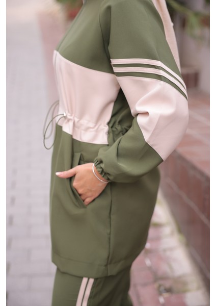 Tesettür Eşofman Takımı Fermuarlı Alt Üst Eşofman Takımı 521 indirimleri