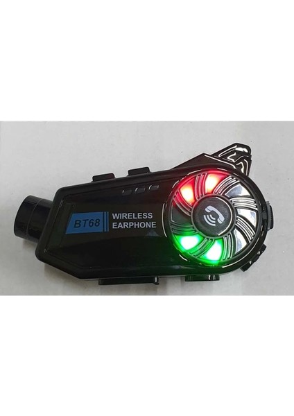 Buğz BT68 Motosiklet Kask Bluetooth Kulaklık 1080P Kamera Ses Kontrolü Video Kayıt Özellikli Intercom
