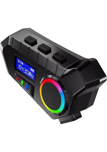 Buğz Y30 Kask Kulaklık Bluetooth Motosiklet Kulaklık Rgb Radyolu Intercom fırsatları