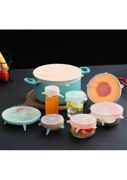 Buğz Silikon Yemek Saklama Kapak Seti 6 Adet fiyatları