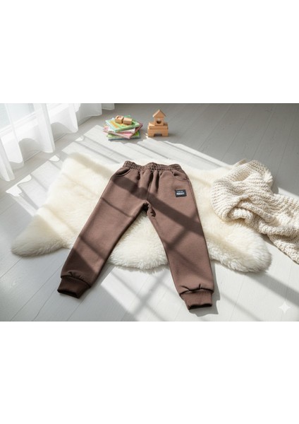 Erkek Çocuk Koyu Kahve Backlsh Baskılı Kapişonlu 2'li Takım 4 Yaş modelleri