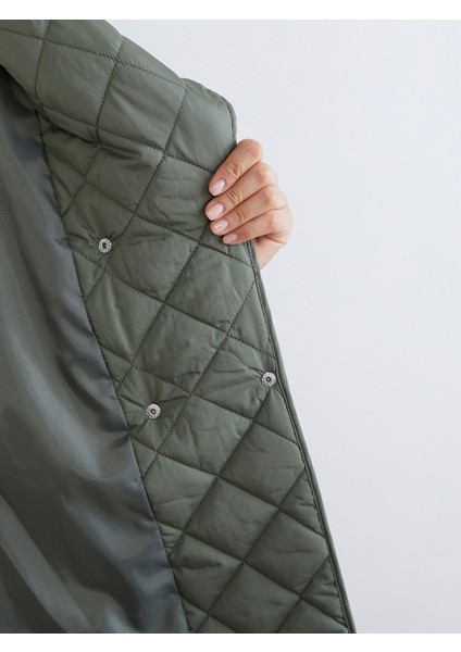 Yeni Sezon Ceket Yaka Kapitone Kadın Şişme Mont modelleri