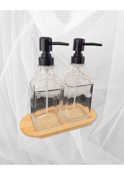 Bambu Standlı Sıvı Sabunluk