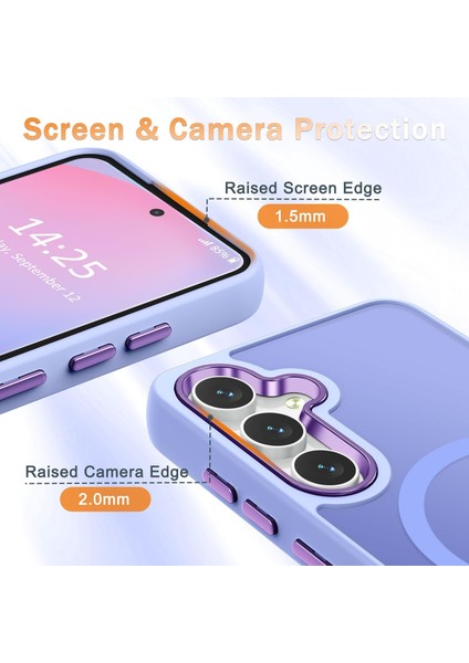 Samsung Galaxy A17 Uyumlu Ekran Koruyuculu Kılıf Magsafe Sarj Destekli Kamera Çıkıntılı Mat Kapak fırsatları