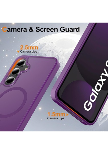 Samsung Galaxy A17 Uyumlu Kamera Lens+Ekran Koruyucu Magsafe Şarj Destekli Iz Tutmaz Mat Kapak fırsatları