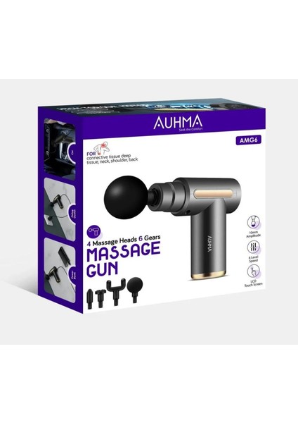 Darbeli Titreşimli Şarjlı Sporcu Masaj Tabancası Masaj Aleti Kas Rahatlatıcı Egzersiz Aleti